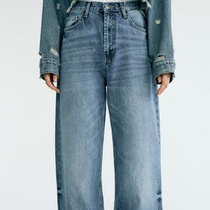 FULL LENGTH TRF HIGH RISE WIDE LEG JEANS